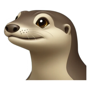 loutre sur tortue sticker