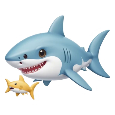 Baby shark with binky  sticker