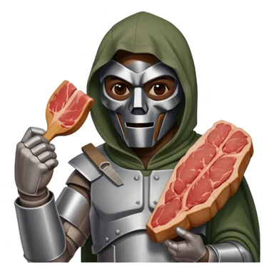 MF DOOM with meat  sticker