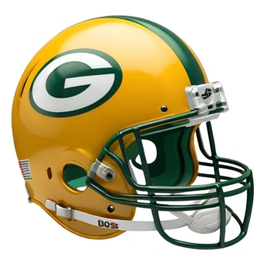 Green Bay packers helmet sticker
