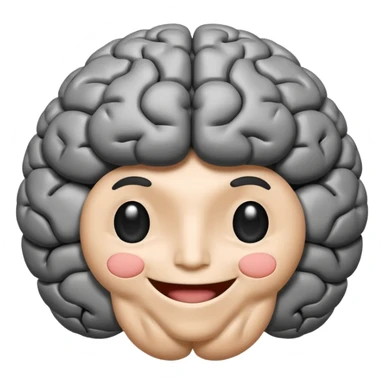 Cerebro sonriente sticker
