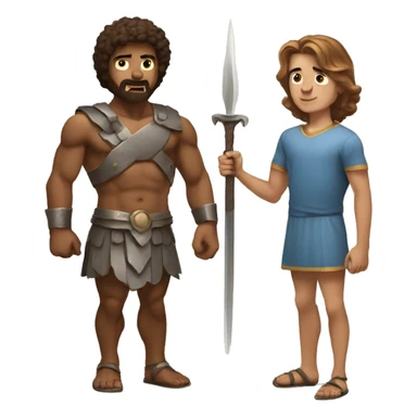 David and goliath sticker