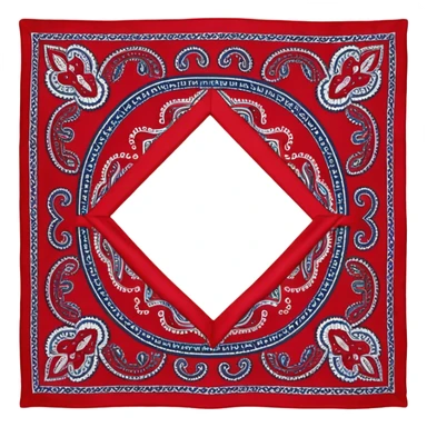 head bandana,Red paisley sticker