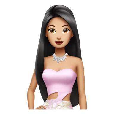 glamorous asian barbie  sticker