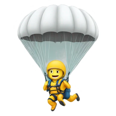 Man parachuting  sticker