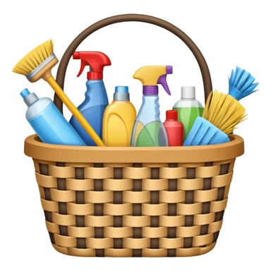 cleaning basket sticker