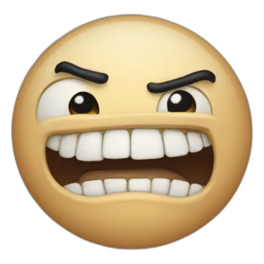 So so so so so so so so so so so angry tooth  sticker