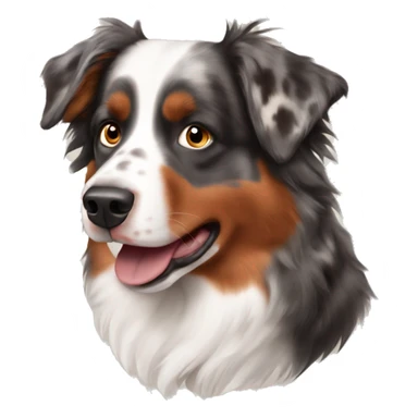 Red Merle Australian shepherd  sticker