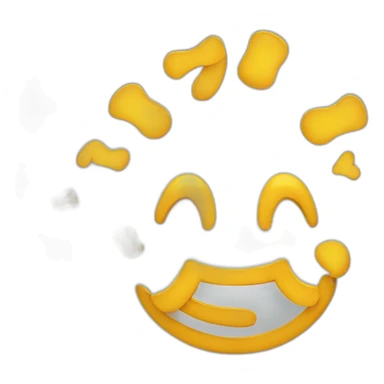 smiley face with question marks around the head sticker