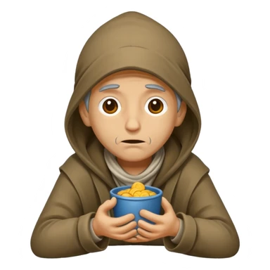 beggar who is also a homeless person sticker