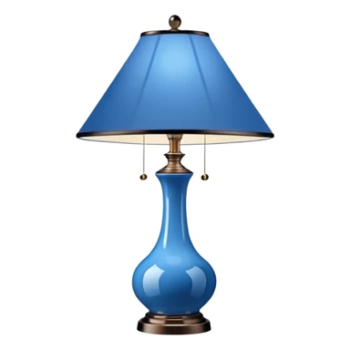 blue table lamp  sticker