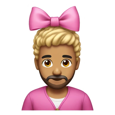 Drake with pink bow on head sticker