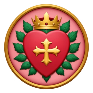 brasão sangrando medieval rosa de sangue vermelha sticker
