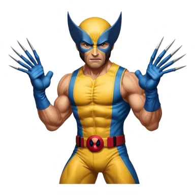 Wolverine from Deadpool & Wolverine movie sticker