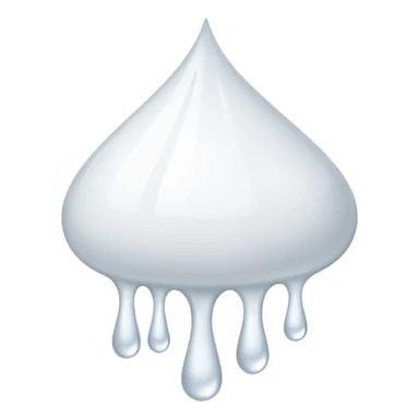 white glue drops falling sticker
