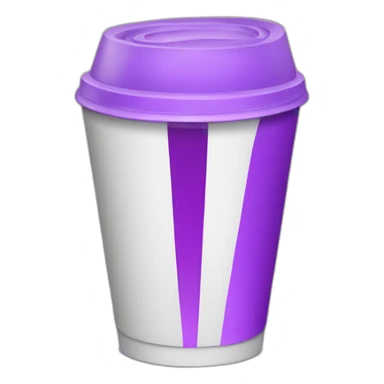 White Double cup with purple drink sticker