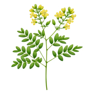 flowering Rue herb sticker