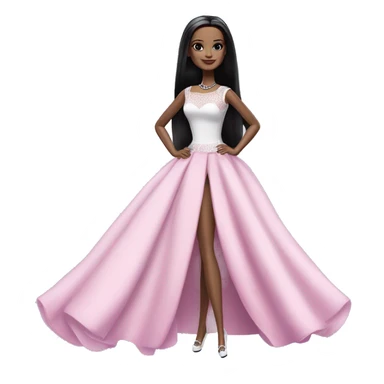 Evening Gown Barbie, Wednesday Addams,cute,showing off, show full body,accessories  sticker