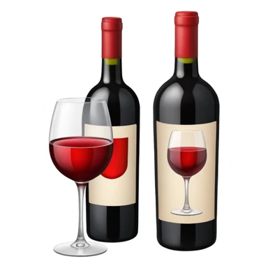 Bottle of wine sticker