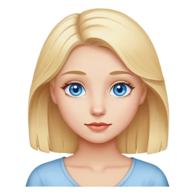 Girl in love (blonde with blue eyes) sticker