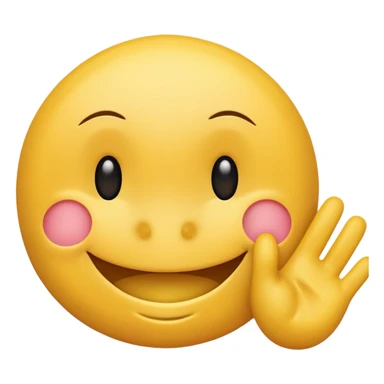 Smiling Smiley which pats oneself in the back sticker