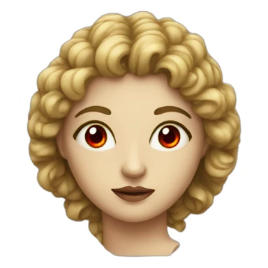 Siren (greek mythology) with red eyes sticker