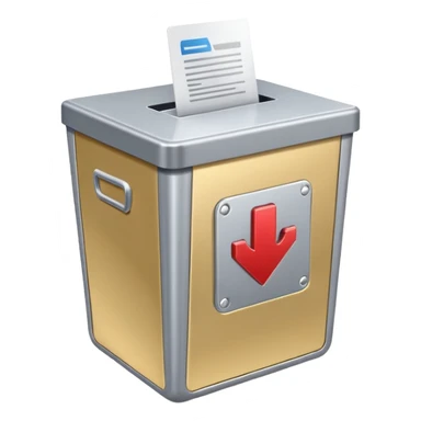 Caja de votos moderna  sticker