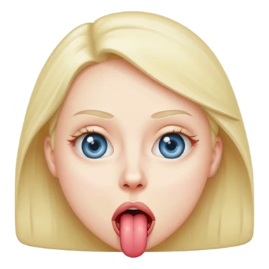 Sticking tongue out with eyes rolling  sticker