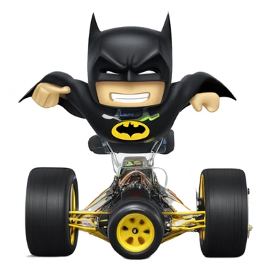 Radio Controlled 69 Nova Batman’s favorite, shaped like a top fuel Dragster with exposed suspension  sticker