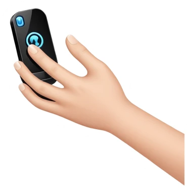 finger clicking a button sticker