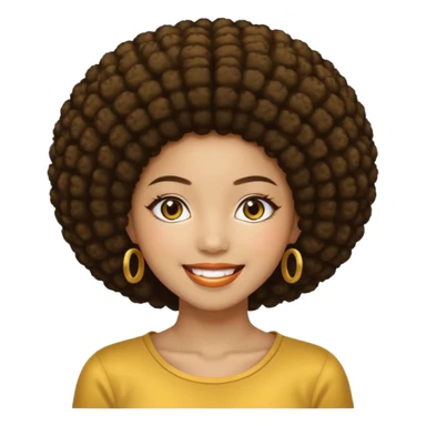 une image d'une fille métisse afro japonaise très belle de 20 ans réaliste sticker