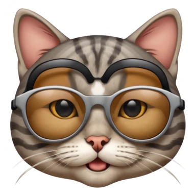 Cat wearing sunglassesCombine the skull with this emoji 😰 sticker