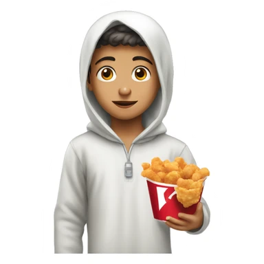 A Palestinian child boycotting kfc  sticker