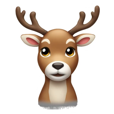 Cute reindeer sticker