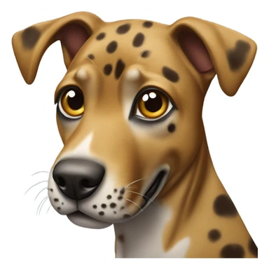 Brown catahoula leopard dog in Costa Rica sticker