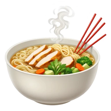 chicken noodles street food style  sticker