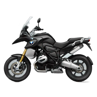 caricatura Motero saludando, Montado en una bmw f800r negra  sticker