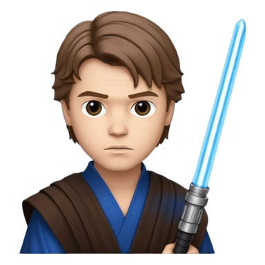 Anakin skywalker avec sabre laser sticker