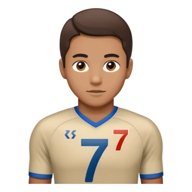 Number 7 Printed Athlete sticker