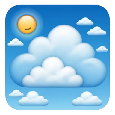 Good morning sky with light clouds sticker