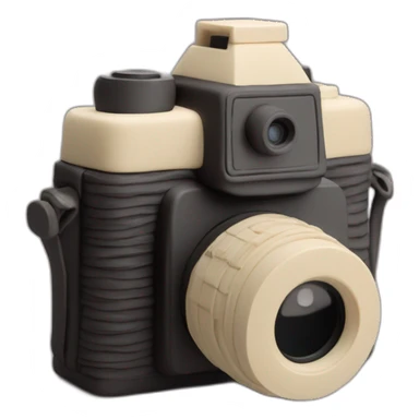 Plasticine slr film camera sticker