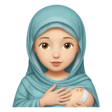 Une femme voilée enceinte sticker