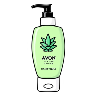 AVON hand lotion with aloe vera sticker