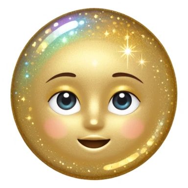 sparkling shiny glitter, with bright sparkles and shimmering particles sticker