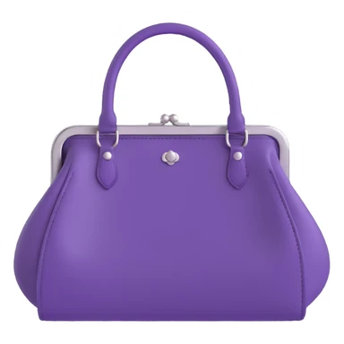 Purple goth purse sticker