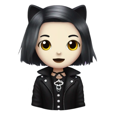 Hello kitty goth  sticker