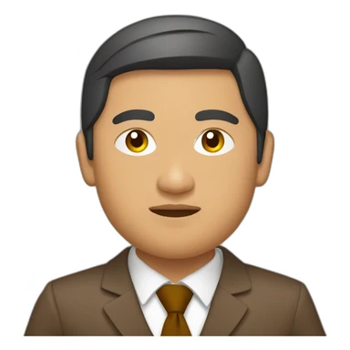 Kyrgyz warrior in a brown suit sticker