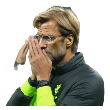 Jurgen Klopp facepalm emoji sticker