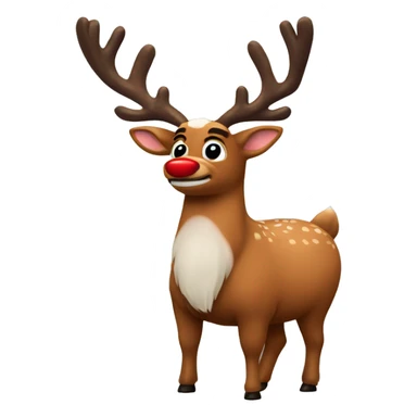 Rudolph the red nosed reindeer sticker