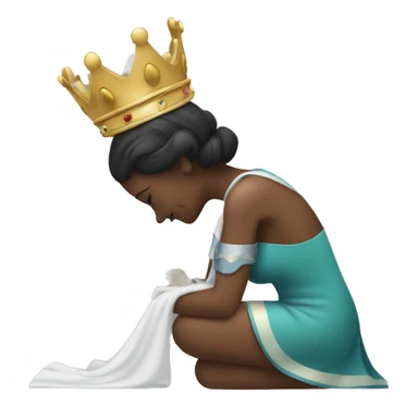 Bowing down to a queen sticker